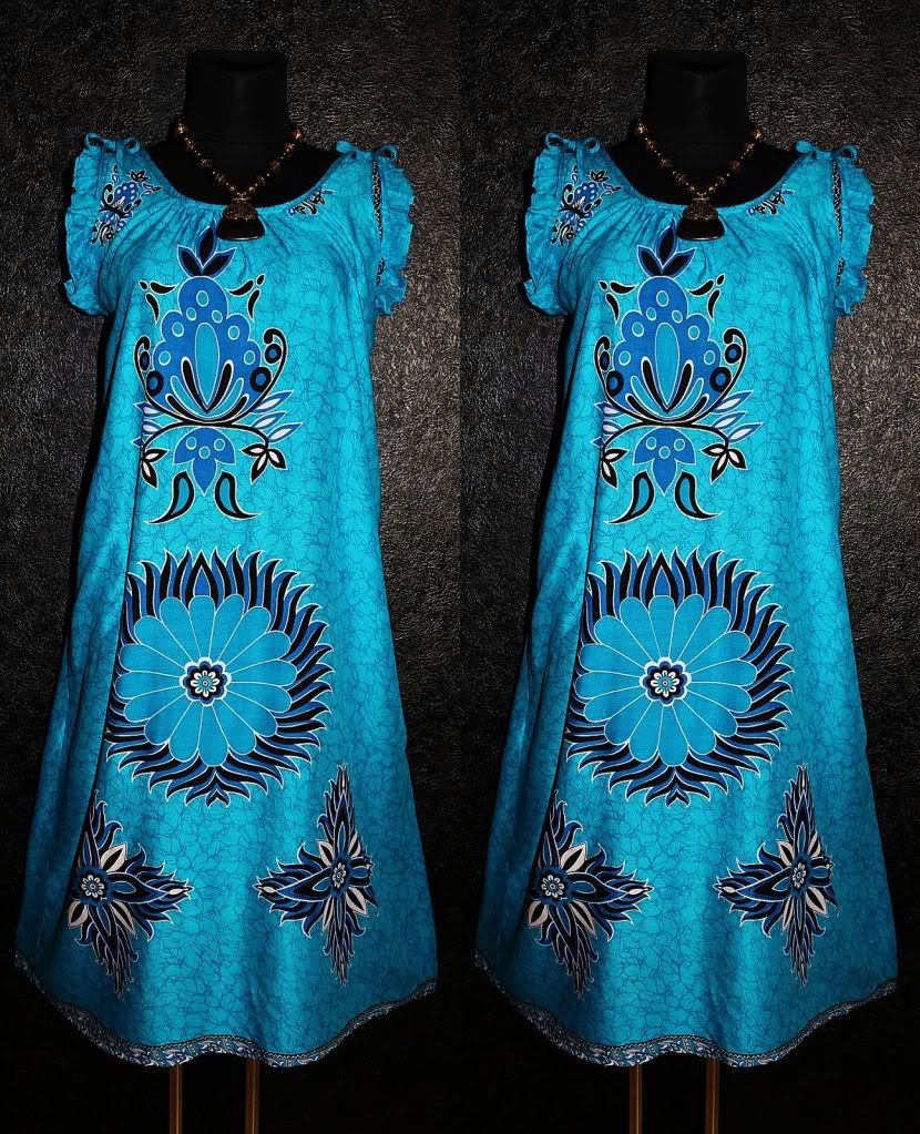 MANDALA TUNIKA KAFTAN KLEID 50 52 Hippie Vintage 60er 70er Abaya Dress