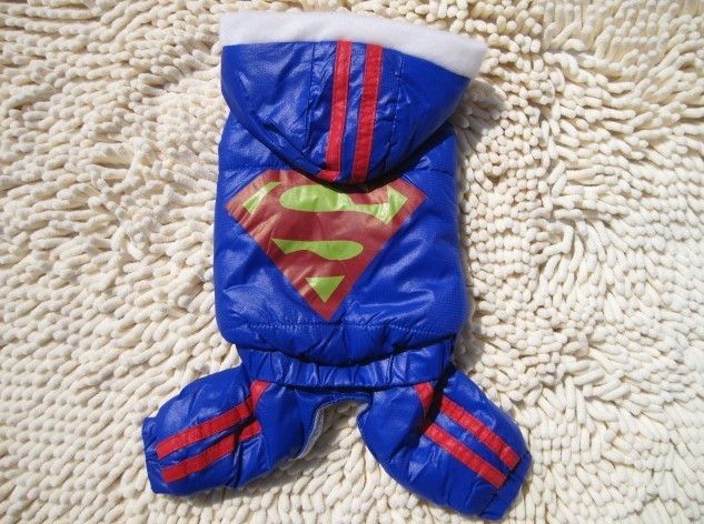 Superman Pet Dog Cat Clothes Apparel with trousersS XXL