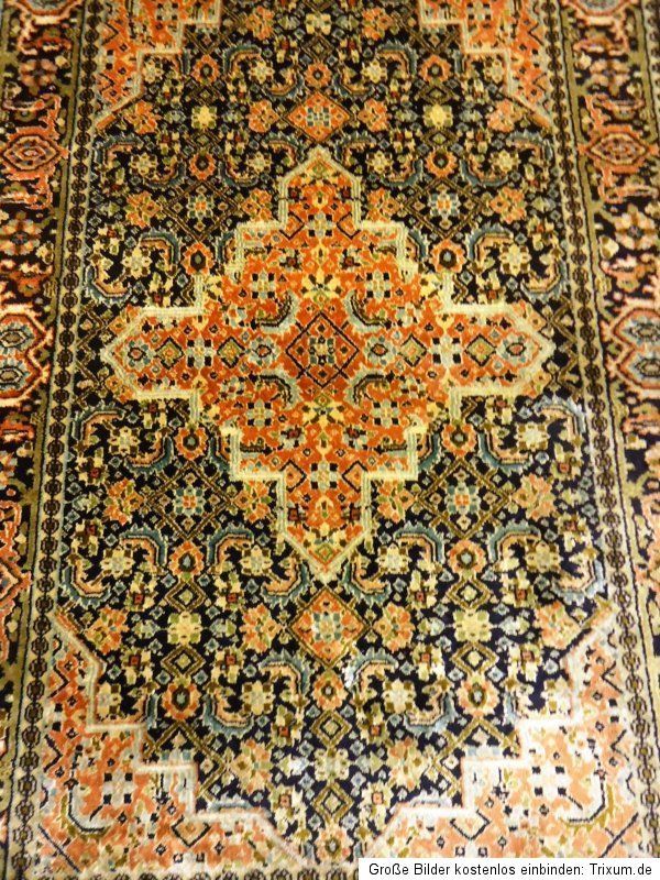 Seidenteppich GHOM KASCHMIR SEIDE Top Teppich Silk Old Rug