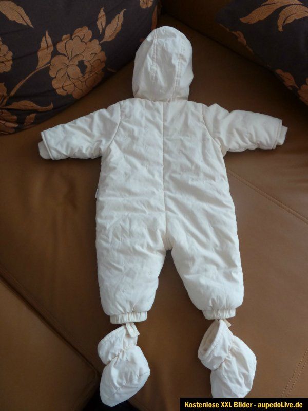 SCHNEEANZUG   SCHNEEOVERALL   BABY   XXL BILDER   GR. 68 CREME   KANZ