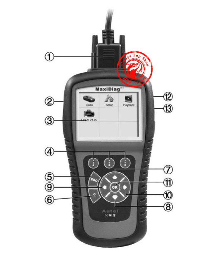 AUTEL MaxiDiag Elite MD701   OBD1+2 CAN Bus Diagnosegerät   Codeleser