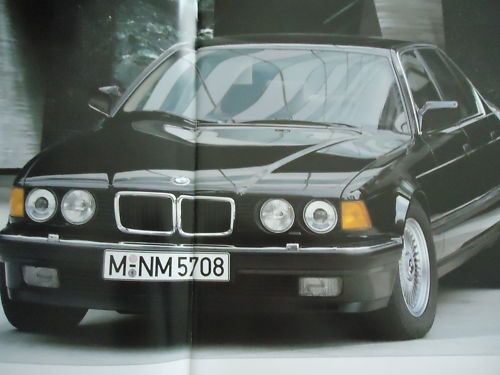 BMW 750i 750iL E32 Prospekt brochure