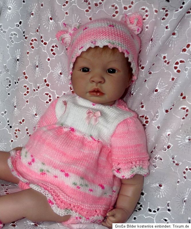 Strickgarnitur für Reborn Baby / Puppen Gr. 46   54 cm