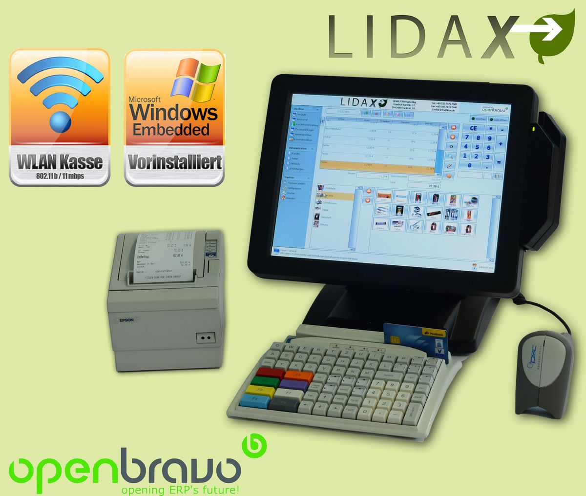 All In One Kassensystem FEC TouchPOS 745i