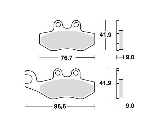 TRW Bremsbelag O Gilera 50 Runner PJ/SP MCB744