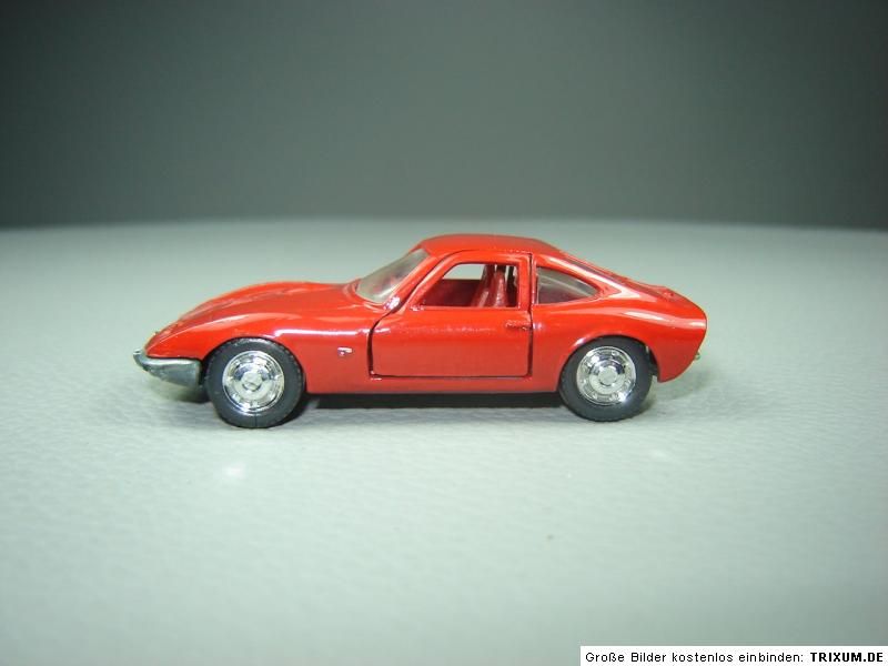 Opel GT 1900 rot Schuco 166 Modellauto Oldtimer Pkw Sportwagen 70er