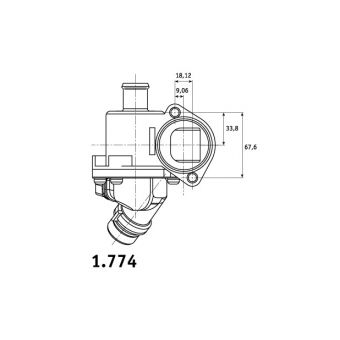 BEHR 1.774.03 KENNFELDTHERMOSTAT THERMOSTAT AUDI