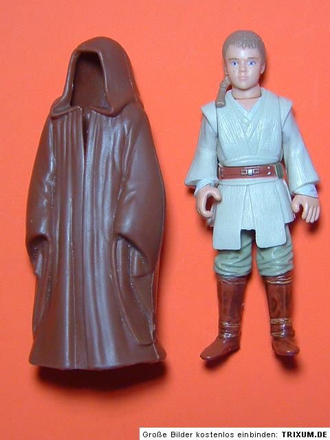 STAR WARS Figur ANAKIN SKYWALKER mit Mantel Umhang Hasbro 1999