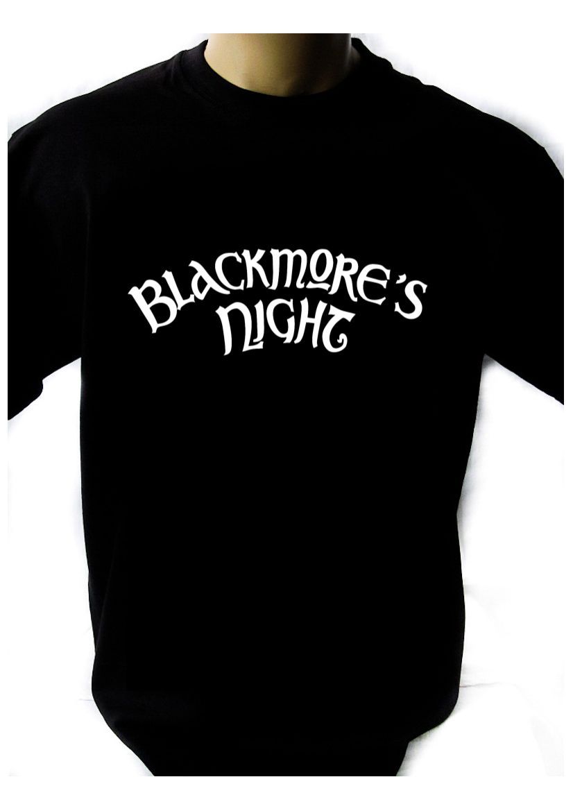 BLACKMORES NIGHT LOGO BLACK NEW T SHIRT FRUIT OF THE LOOM print by