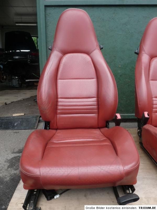 Porsche 986 996 911 SPORTSITZE SITZE SEATS Rot Leder