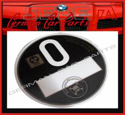 Feinstaubplakette Black Oldtimer BMW Isetta