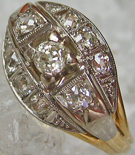Diamantringe Goldringe 14kt 585 Gold Ring Schmuck Diamant Artdecoring