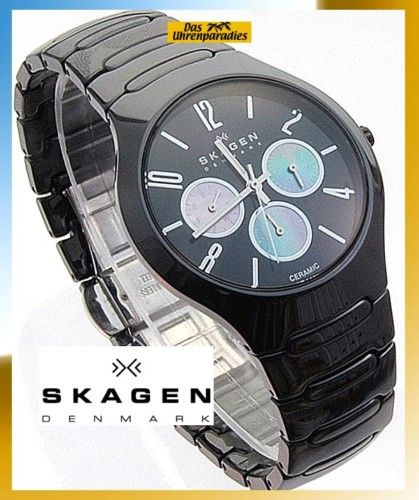 Skagen Ceramic Keramik Damenuhr 817SXBC1 Multifunktion