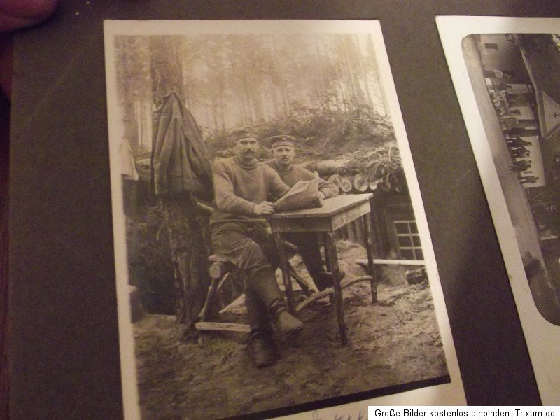 Nachlass Fotoalbum Landwehr mann Ostfront mit EK Und Urkunde dazu rar