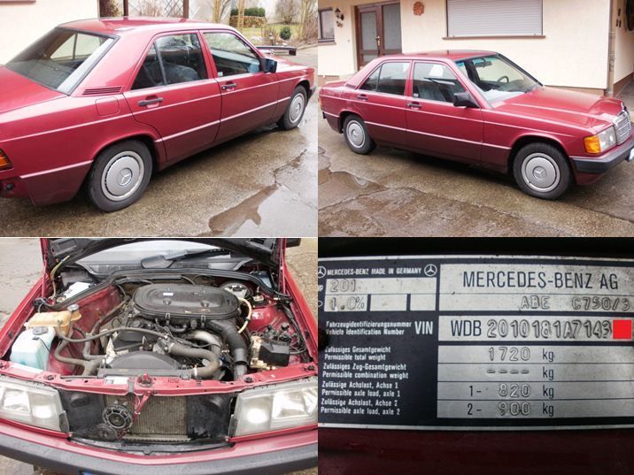 Mercedes 190 Stellelement ZentralverriegelungTankdeckel Stellmotor