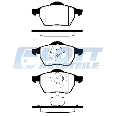 AUDI 100 A3 A4 A6 4A C4 8L1 8D2 B5 8D5 Avant »vorn« BREMSBELÄGE