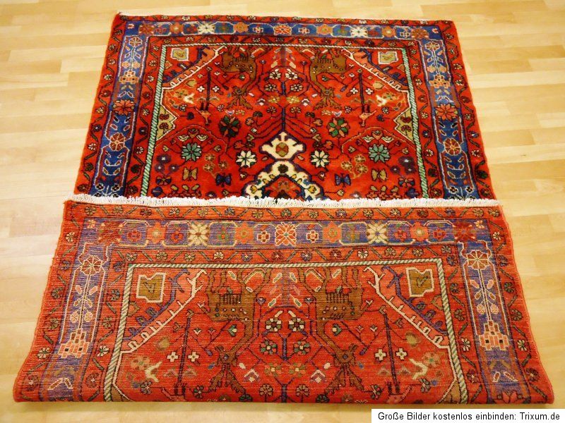 Königlicher Orientteppich w. Ghom Top Orient Teppich 197x135cm Old