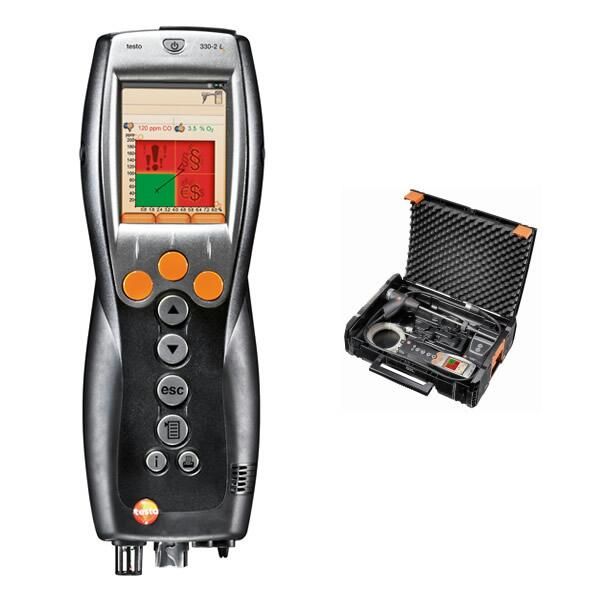 TESTO 330 2 LL v2010 Set für Heizungsbauer inkl. Lampe