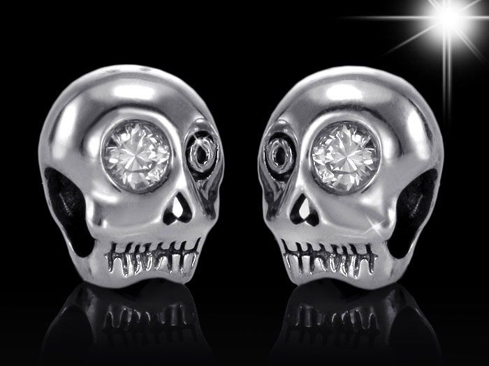 BEAD ZIRKONIA SCHÄDEL TOTENKOPF ELEMENT   BEADS MODELL #844