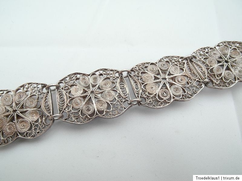 Jugendstil,, KORALLE   Silber Armband,20,00 cm lang,,20,00 mm breit