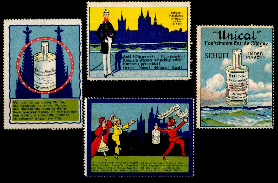 alte reklamemarken koeln 4711 johann maria farina koelnisch wasser 854