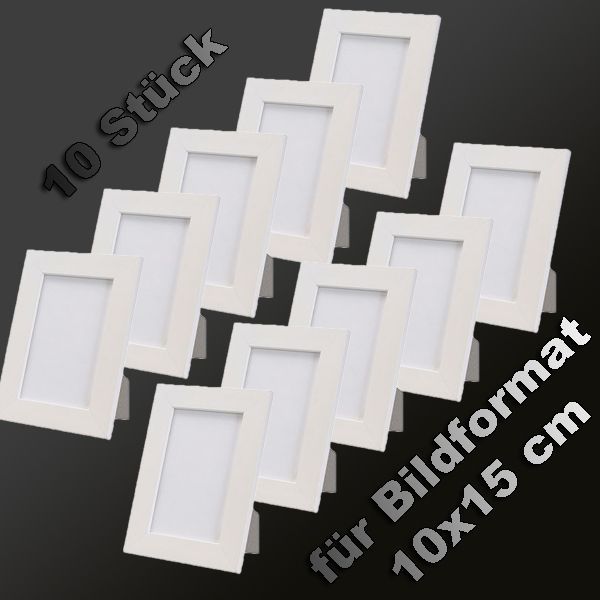 10x IKEA Bilderrahmen NYTTJA für 10x15 Foto weiß NEU OVP