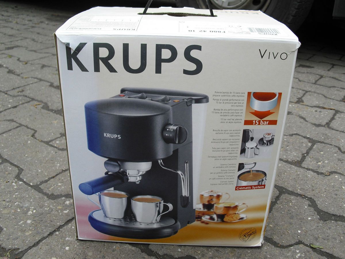 Espressomaschine Krups Vivo F 880 42 10   Lagerfund