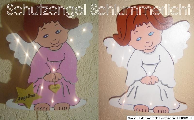 Tolle Wandlampe mit Lichterkette und Schalter für Mädchen & Jungs