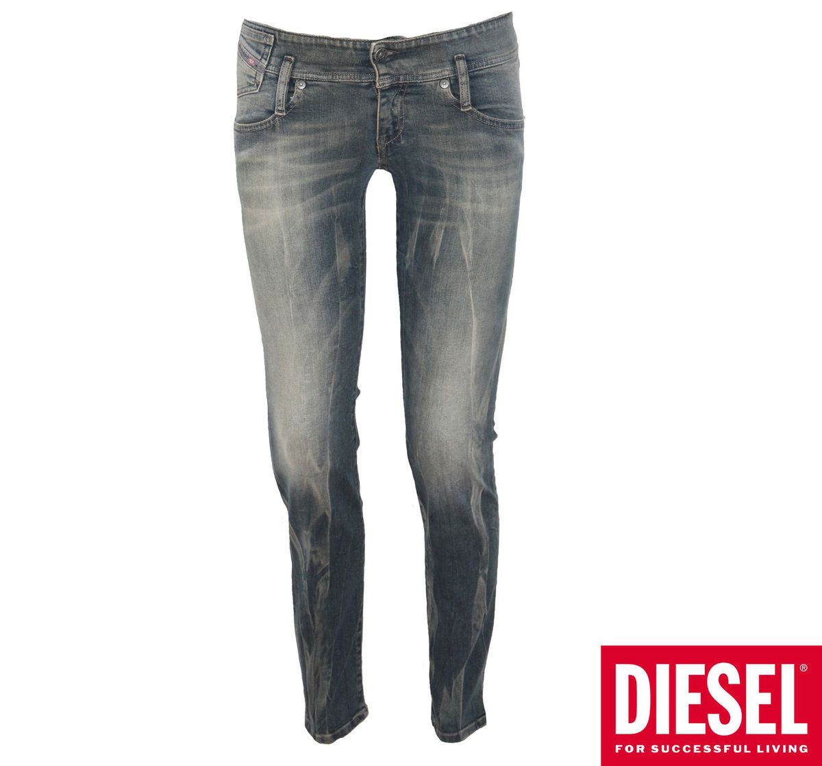 DAMEN DIESEL JEANS HOSE RÖHRE MATIC 882L 25,26,27,28,29