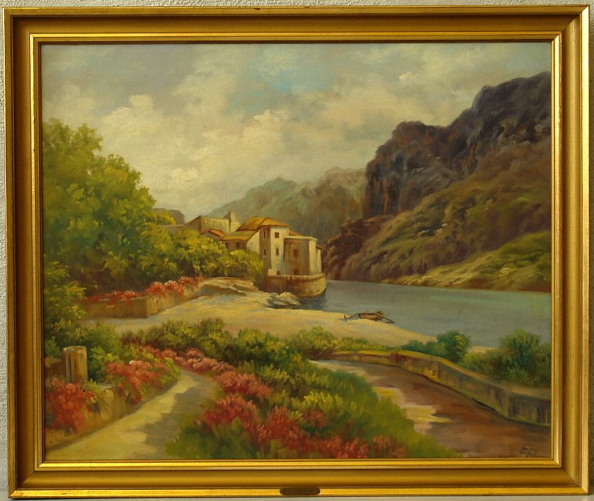 ALBRECHTSEN »Idyllische Landschaft   ITALY   FRANCE«