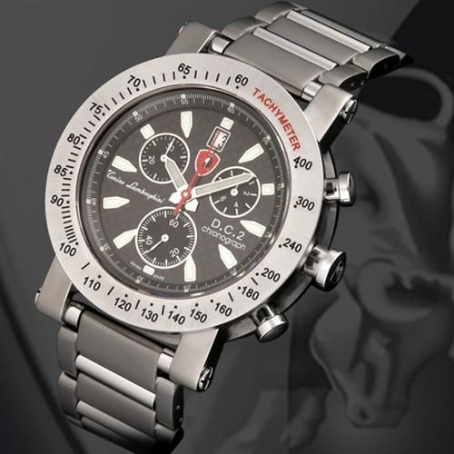 Beeindruckende sportliche Lamborghini Titan Carbon Chronograph Herren