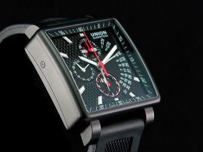 Union Glashütte AVERIN Automatik Chronograph Stahl  Neuwertig aus