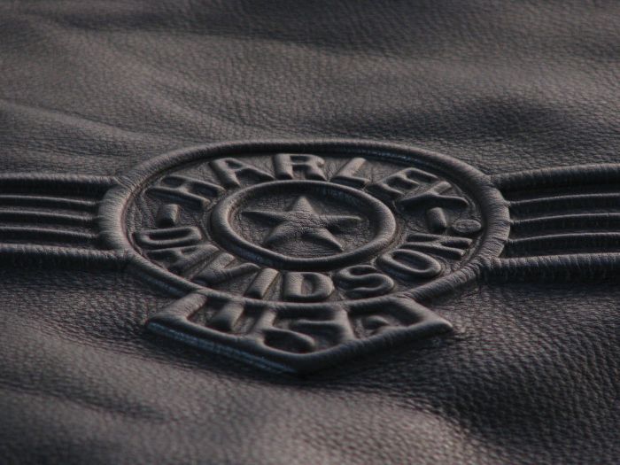 Org. Harley Davidson Oldschool Leder Jacke Größe Herren L