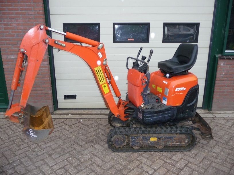 Kubota Typ K008 3 Minibagger Microbagger Baujahr 2006