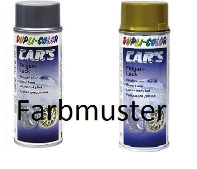 DUPLI COLOR® Car´s Felgenlack Felgensilber/ gold 400ml Felgenspray