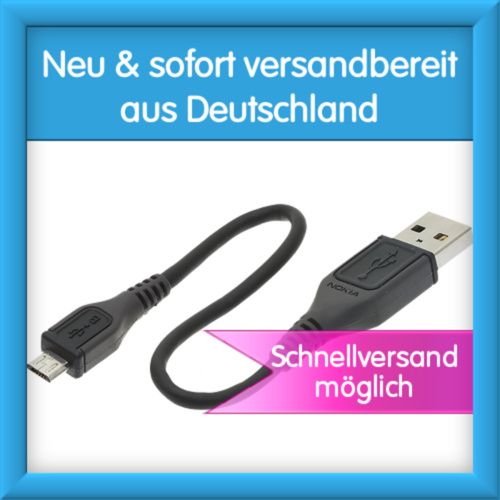 USB Kabel für Nokia Lumia 820 900 920 N76 N78 N79 Handy Kabel