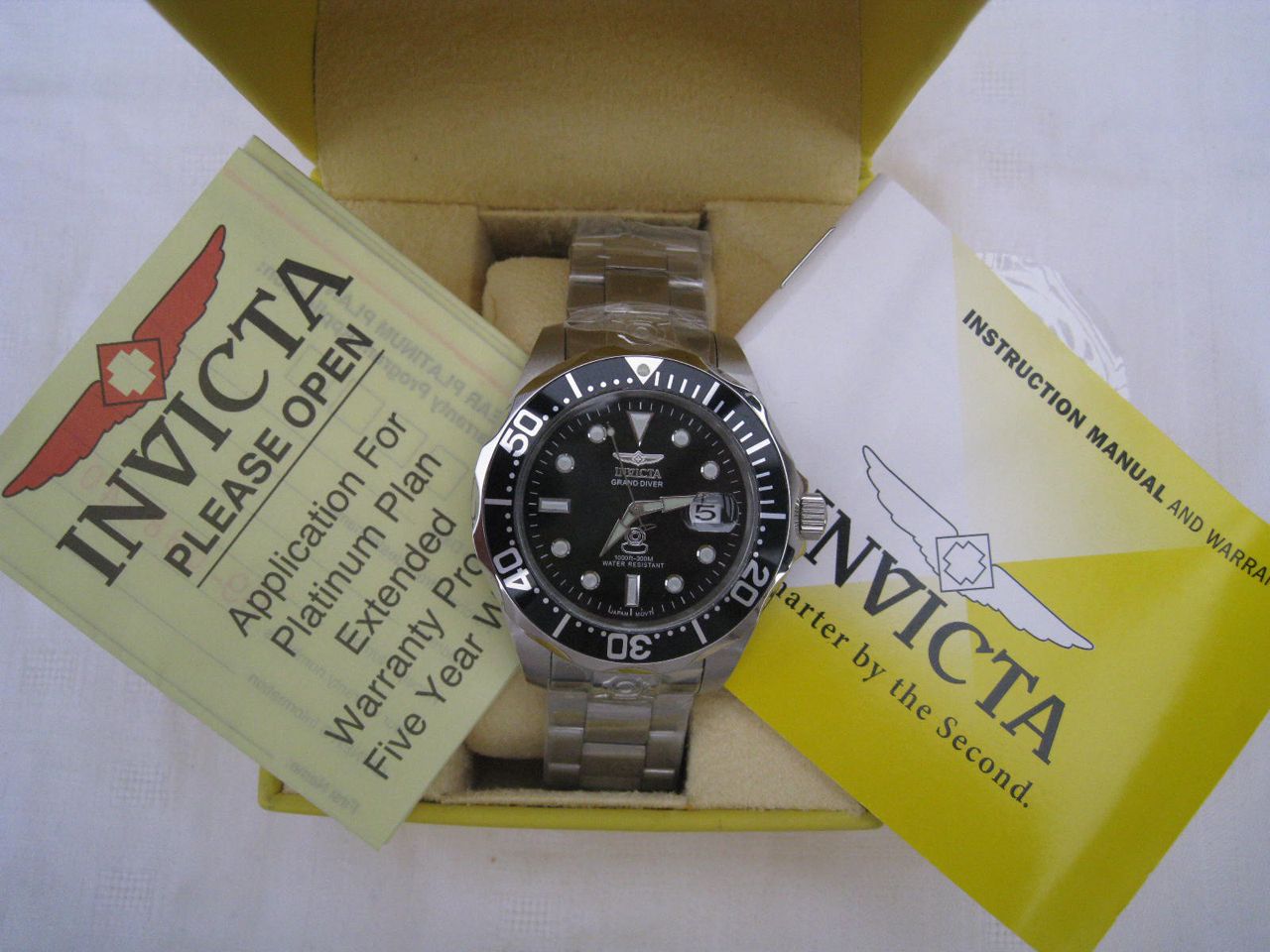 Invicta Grand Diver 3044 Nagelneu mit Folien volle Garantie