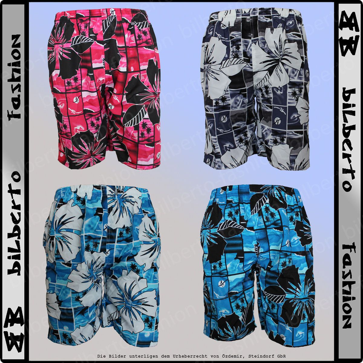 BADESHORTS SHORTS BERMUDA BADESHORT M L XL XXL