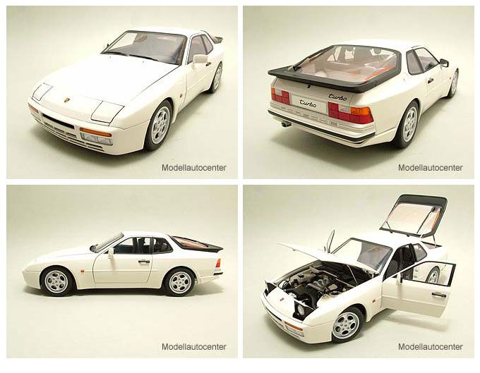 Porsche 944 Turbo 1985 weiß, Modellauto 118 / Autoart