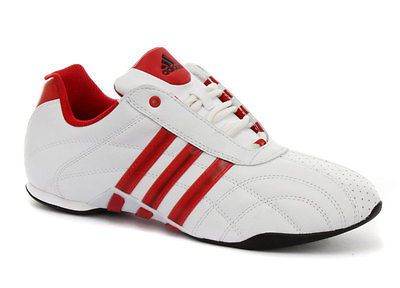 Adidas Kundo Mens White/Red Martial Arts Trainers U41549