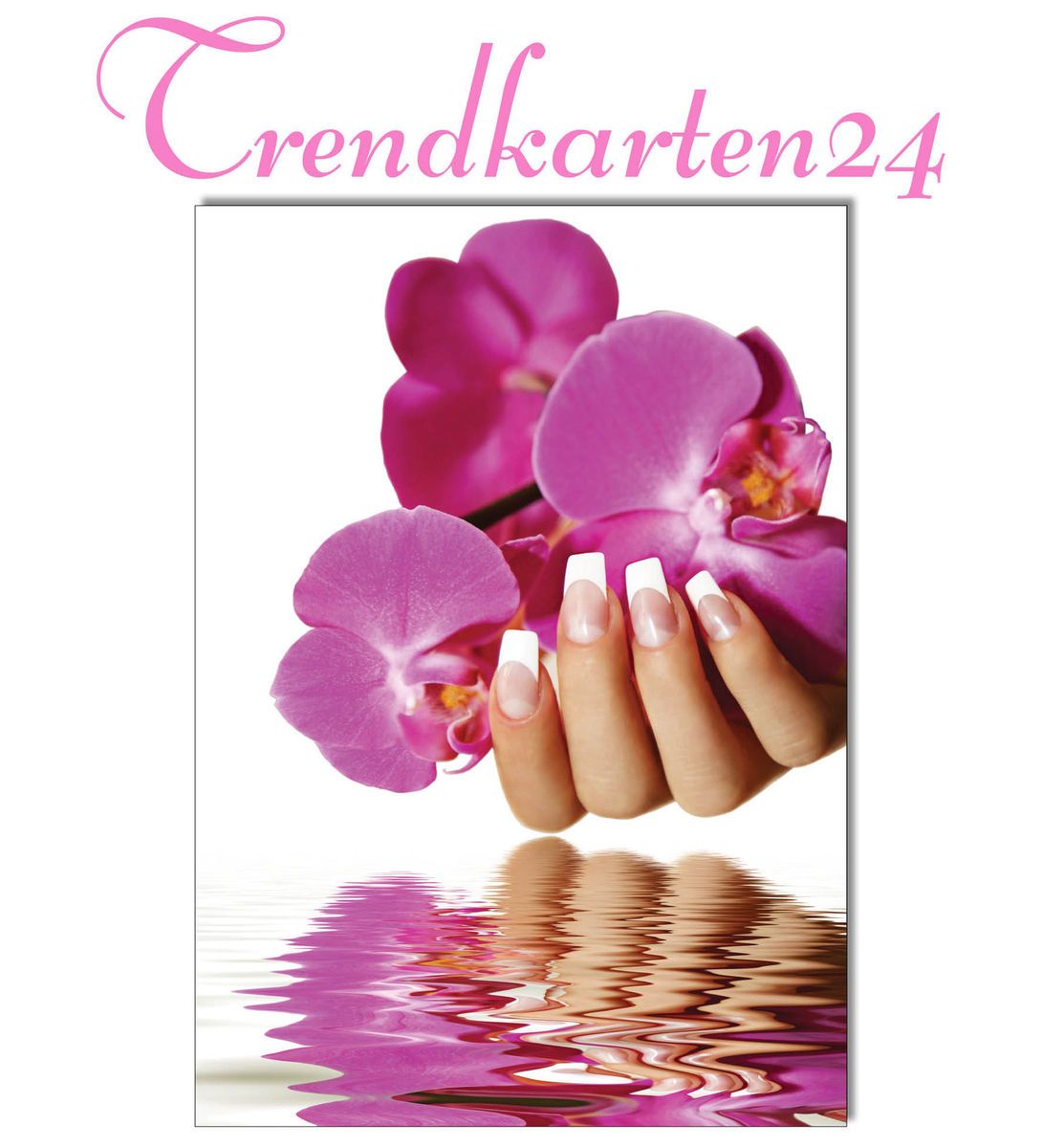 POSTER Nagelstudio Nageldesign Nailart Wandgestaltung Orchidee 29,7 x