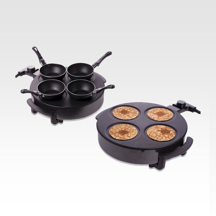 IN 1 WOK PFANNKUCHEN CREPES Ø34CM 4 PERSONEN 1500W