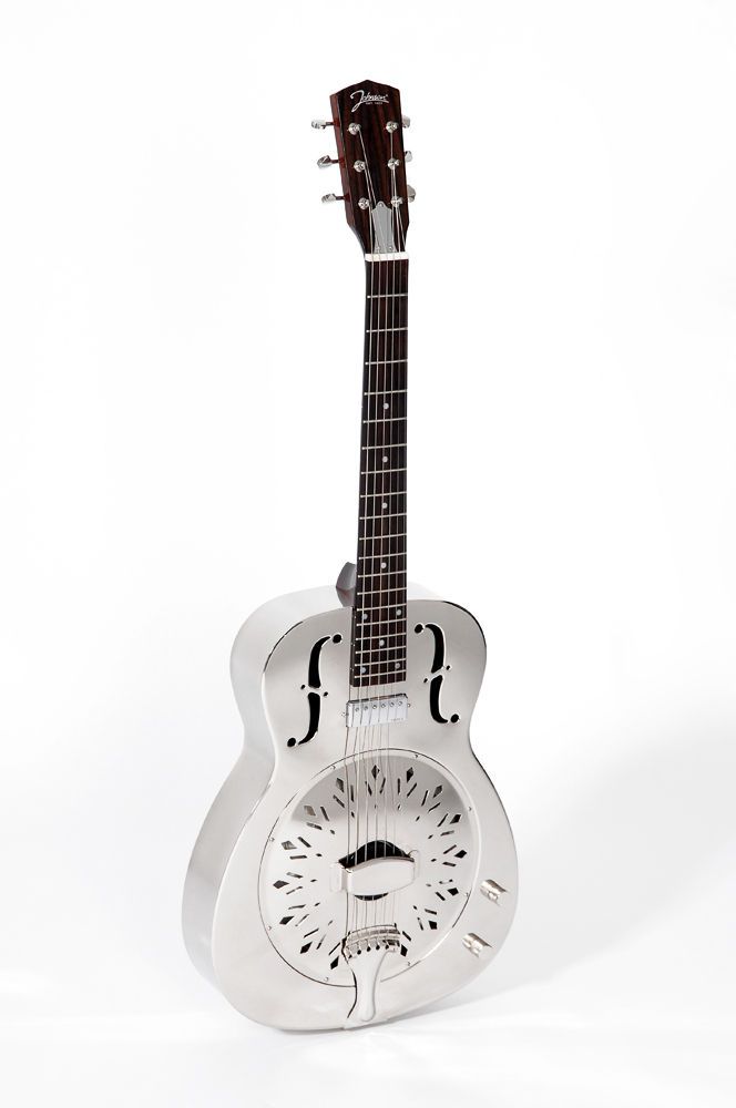 RESONATOR GITARRE JOHNSON JM 998 E mit Tonabnehmer eingebaut ohne