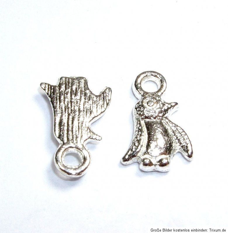 CHARM CHARMS BEADS DANGLE PENGUIN REMAINING STOCK BASTELN STEINE